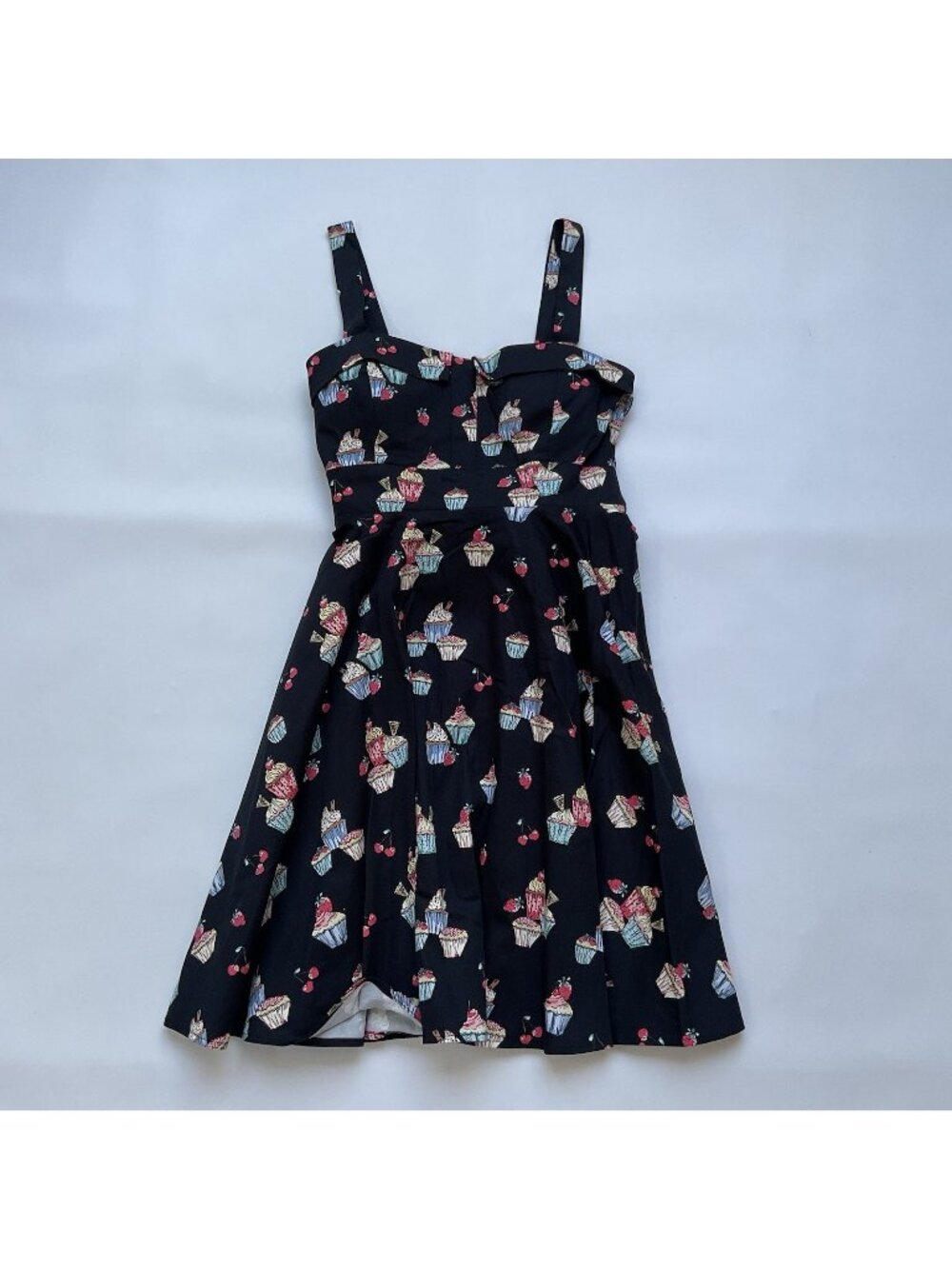 Eva Rose Women’s Cupcake Dress Fit & Flare In Black Size L